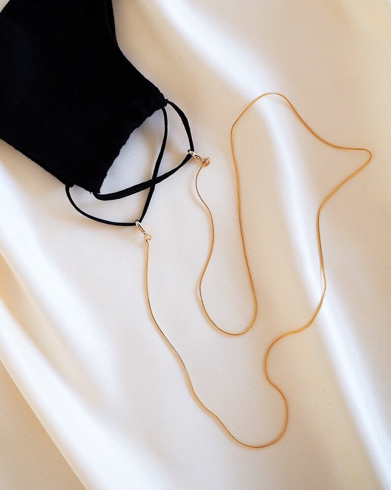 MASK CHAIN Holder Mask Lanyard Mask Strap Gold Mask Etsy