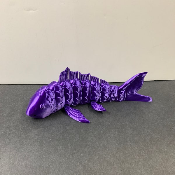 Koi Fish Articulated Flexible 3D Printed