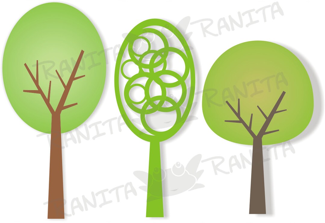 Tree Set Cut File | Digital Download - Etsy