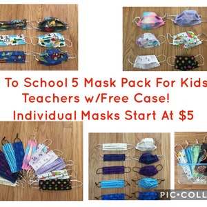 Ansiktsmasker från 5.00, 5-pack mask, dammmask, vuxenmasker, barnmasker