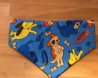 Dog and Cat Reversible Over the Collar Bandanas!Dog/Cat Bandanas, Dog/Cat Accessories, Dog/ Cat Scarf, Dog /Cat Birthday