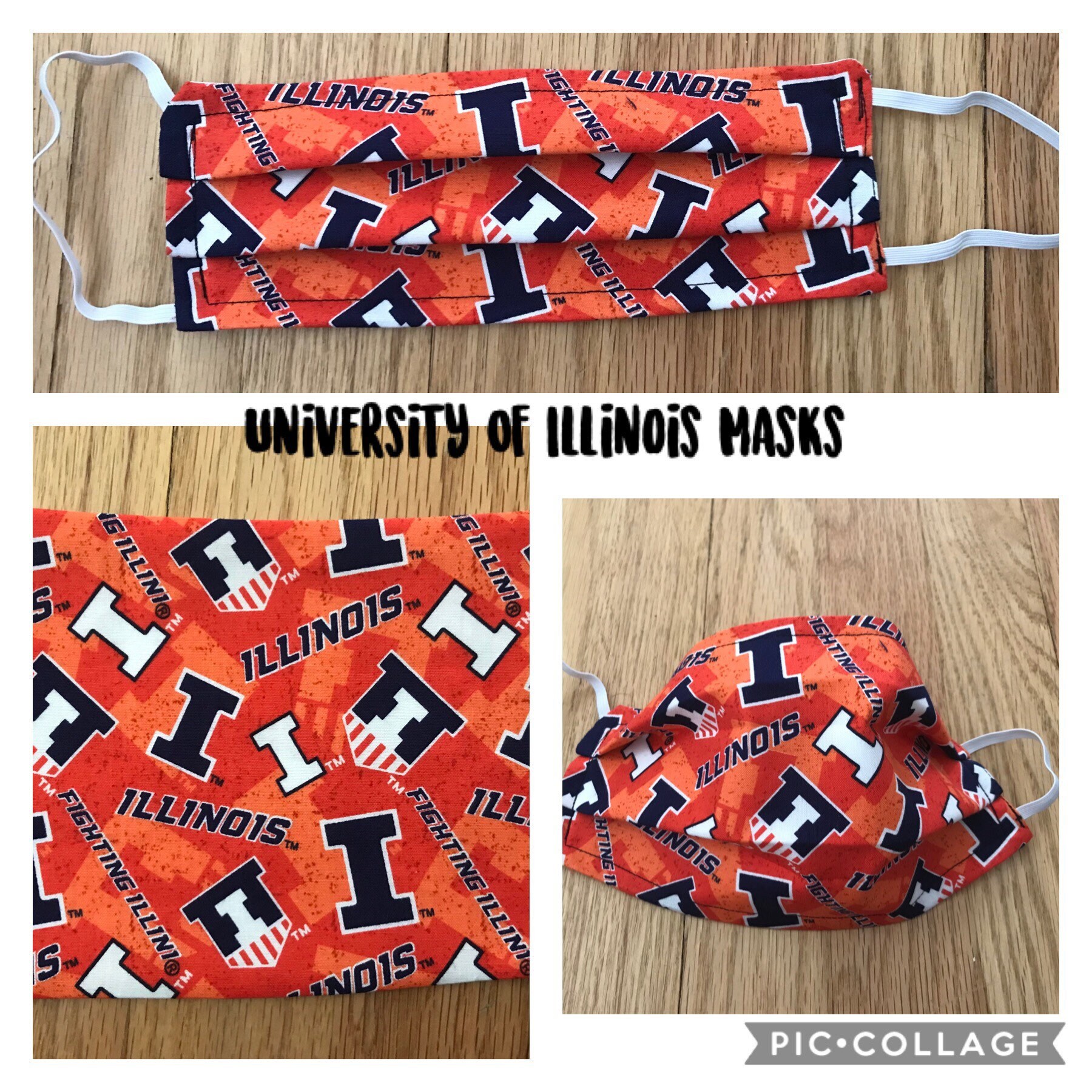  Illinois Fighting Illini Large New Logo 3x5 College Flag :  Sports & Outdoors