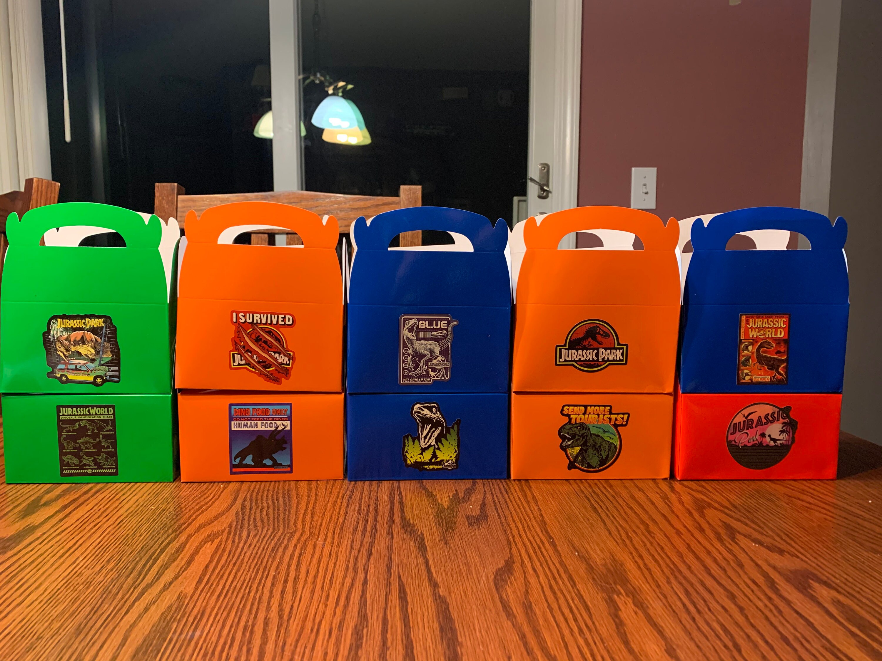 10 Toy Story or Jurassic Park Treat Boxes for Birthday Party Etsy