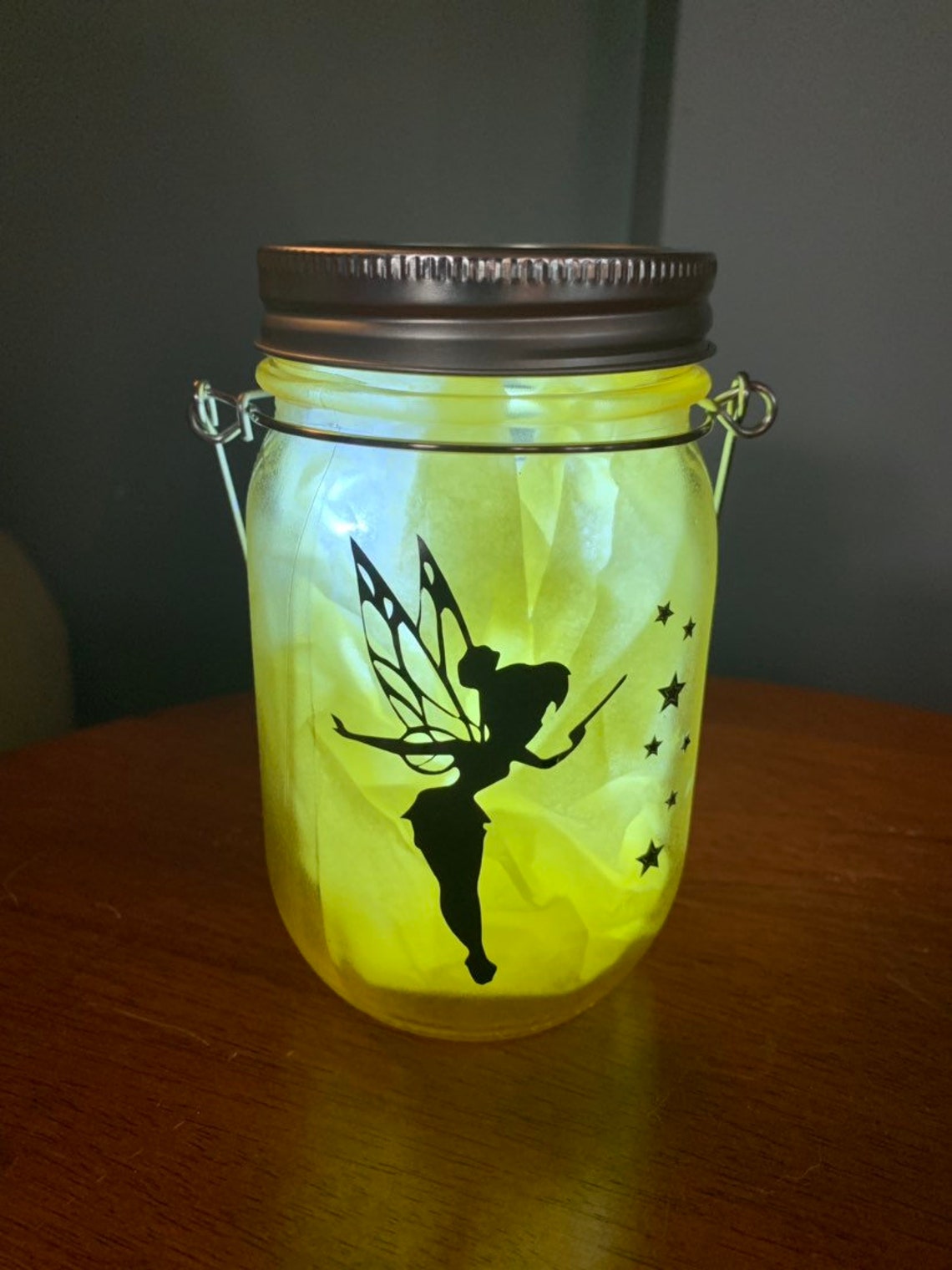 Disney Inspired Mason Jars. Tinkerbell can Sprinkle Her Fairy Etsy