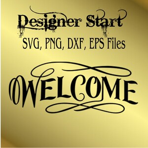 Willkommen PNG SVG Clipart Schneidedatei Silhouette Zeichen
