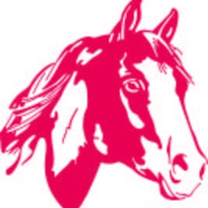Peinture cheval tête SVG vector art clip art silhouette cricut coupe fichier Téléchargement instantané