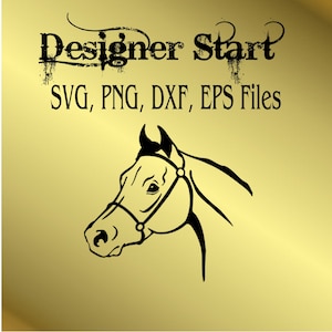 Arabian horse head cutting file svg png silhouette equestrian