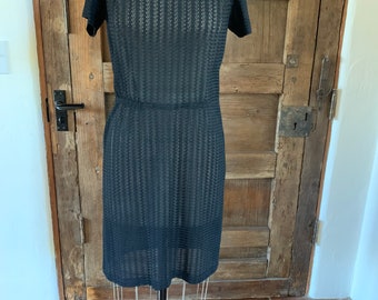 Vintage see through little black dress, size small/medium