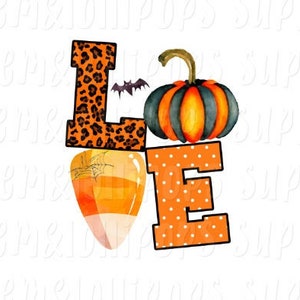 Halloween - Sublimation Transfer - Halloween - Love / halloween shirt sublimation transfer / Ready to Press -