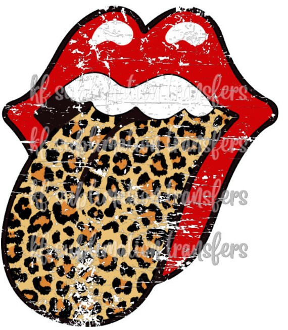 red lips leopard tongue