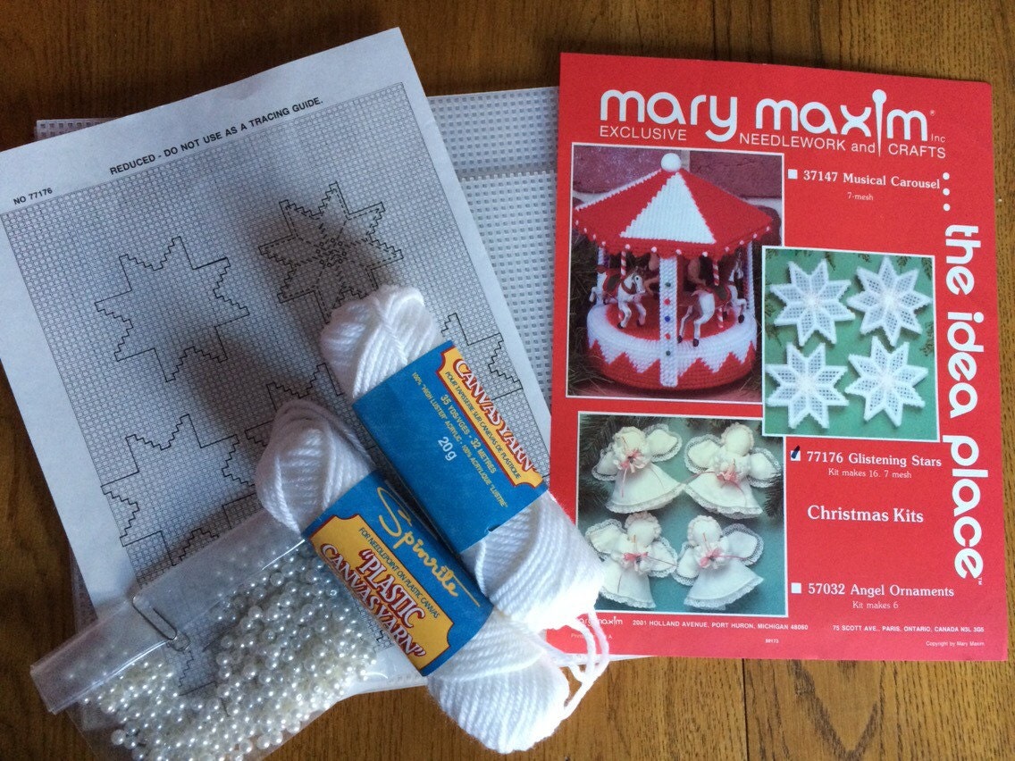Mary Maxim Glistening Stars Kit Etsy
