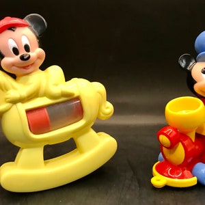 Disney Babies Mickey Mouse Cross Stitch Kit Rocking Horse # 32001 NEW 4” x  6”