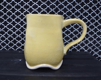 Handmade Ceramic Coffee Mug in Yellow