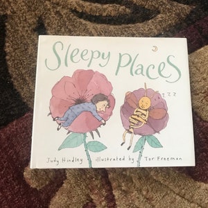 Vintage Book, Children&#39;s Book, Sleepy places, book plus paper cover , books, music and movies,