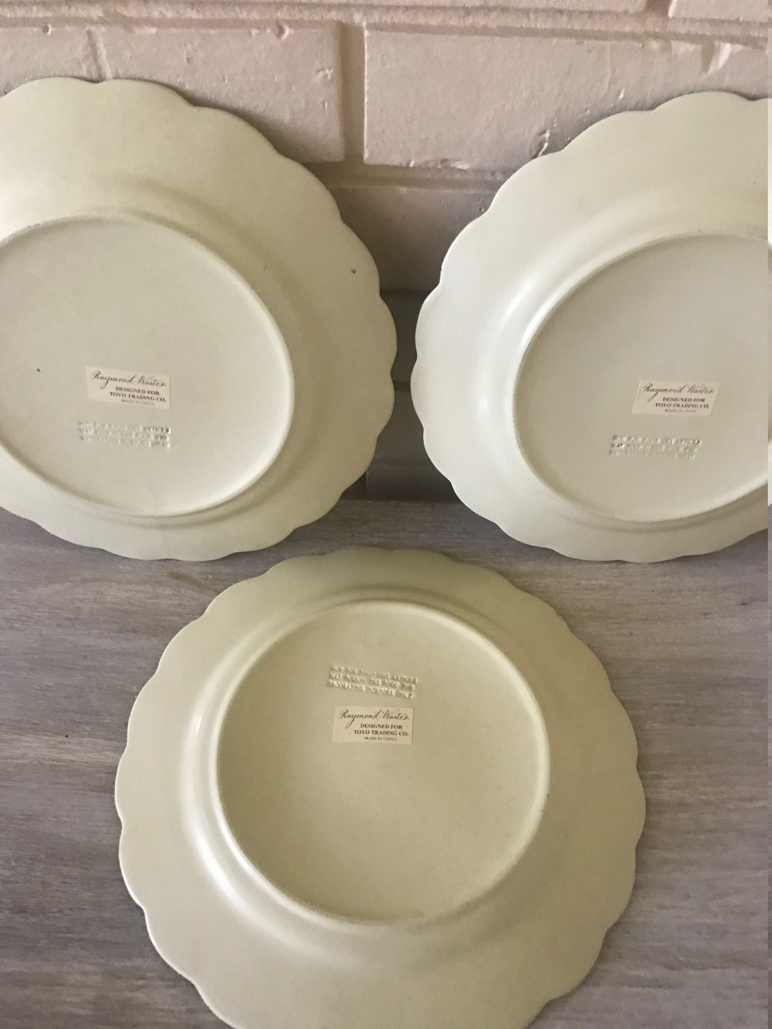 Vintage Ceramic Plates Three Décor Plates Raymond Waites Etsy