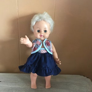 Vintage Doll, Horsman 1969, 13&quot; hard and soft vinyl, blond hair, dolls and games,