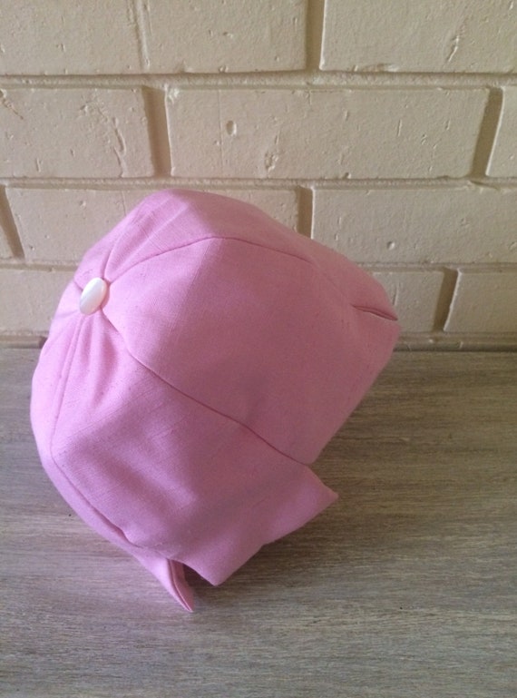 Vintage Ladies hat, Pink ladies hat, vintage cloth