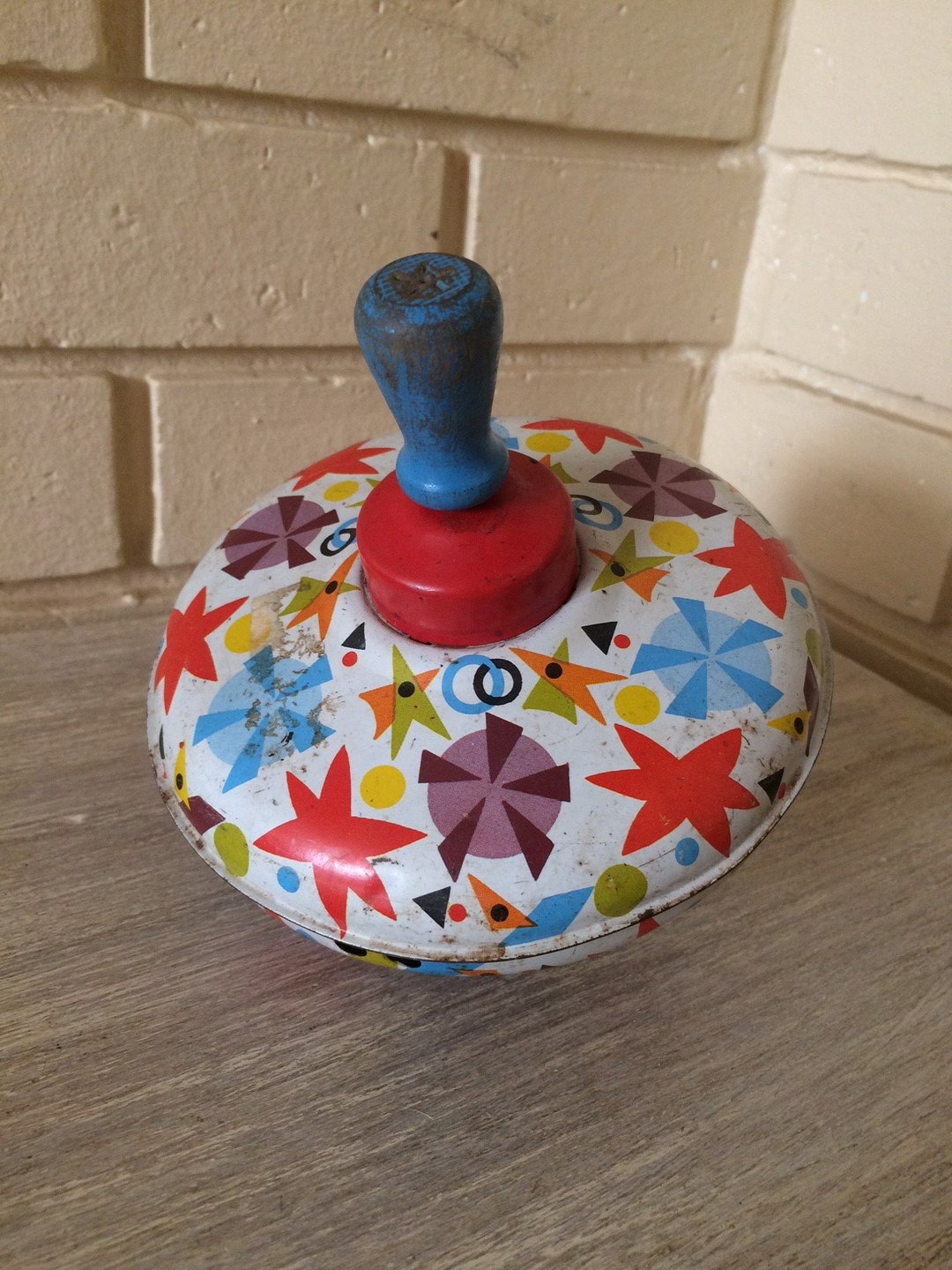 Vintage Child Spinning Top Vintage Toys Dolls and Games Etsy