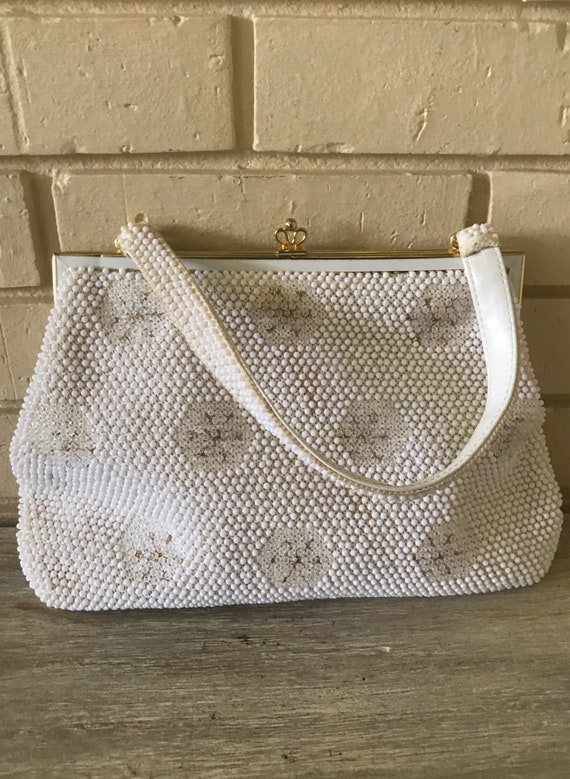 Vintage Ladies clothes Beaded handbag, Ladies pur… - image 1