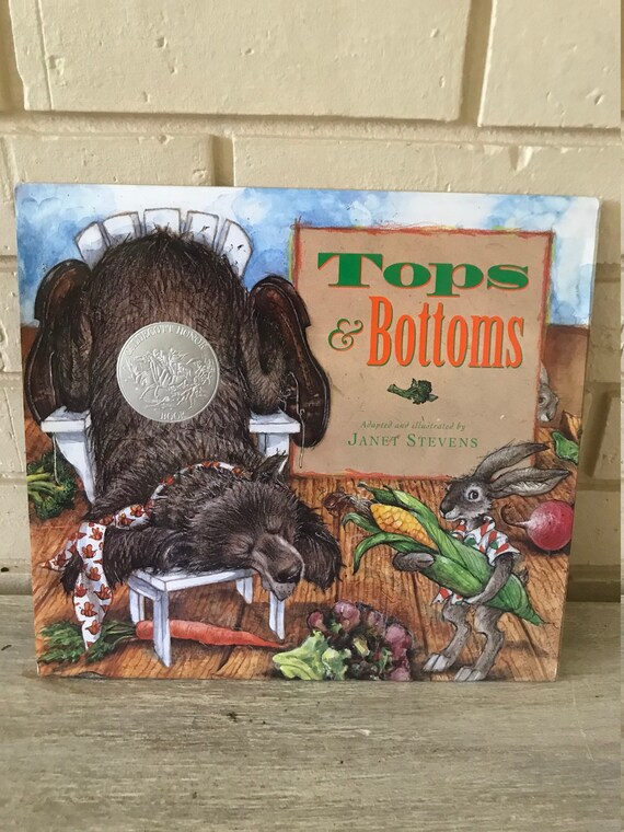 Vintage Book Tops Bottoms By Janet Stevens Caldecott Honor Etsy Ireland
