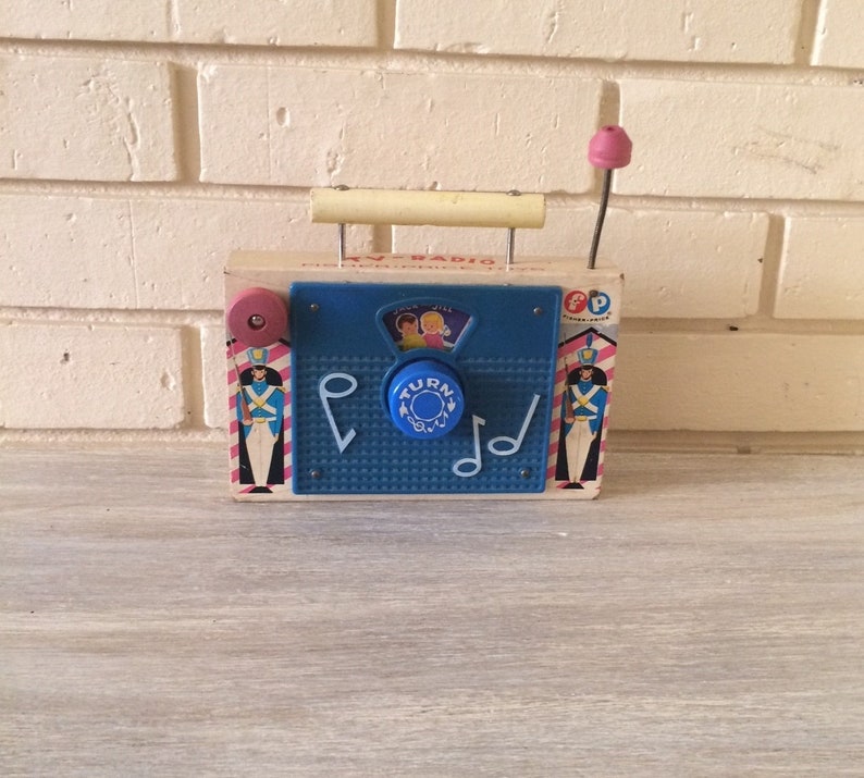 Vintage Fisher Price TV Radio Fisher Price Toys Music box | Etsy
