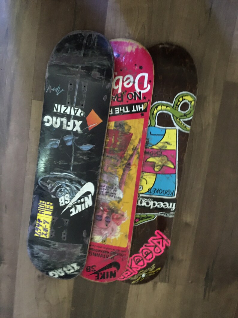 5 Used Skateboard Decks Etsy