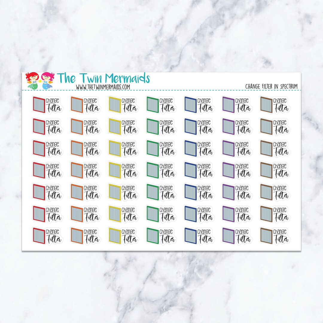 Change Filter in Spectrum Planner Stickers - Etsy