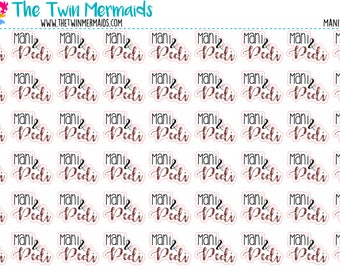 Mani and Pedi, Manicure, Pedicure Planner Stickers