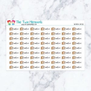 Vacation Suitcase Planner Stickers