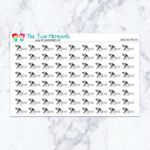 Wrestling Practice Planner Stickers