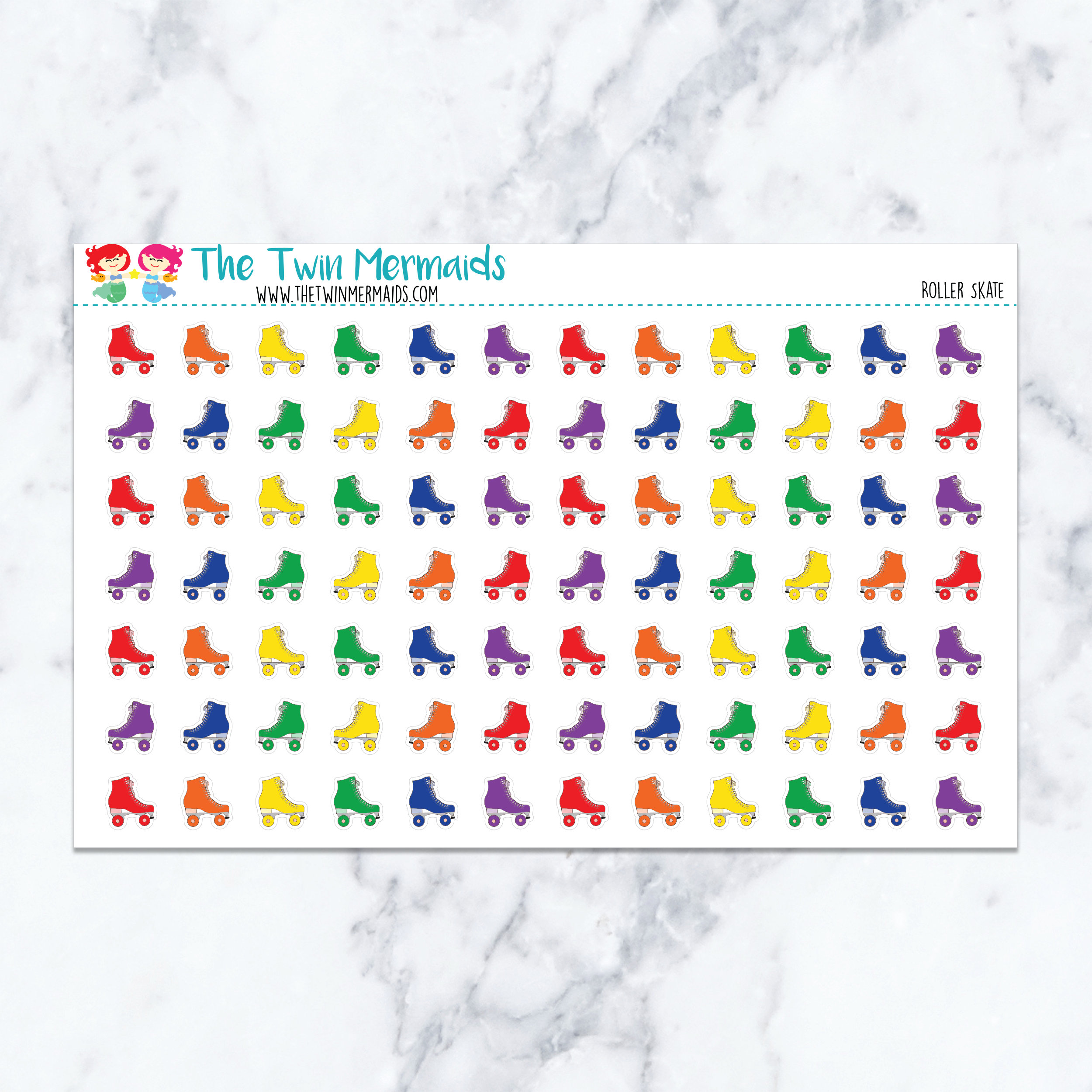 Roller Skate Planner Stickers