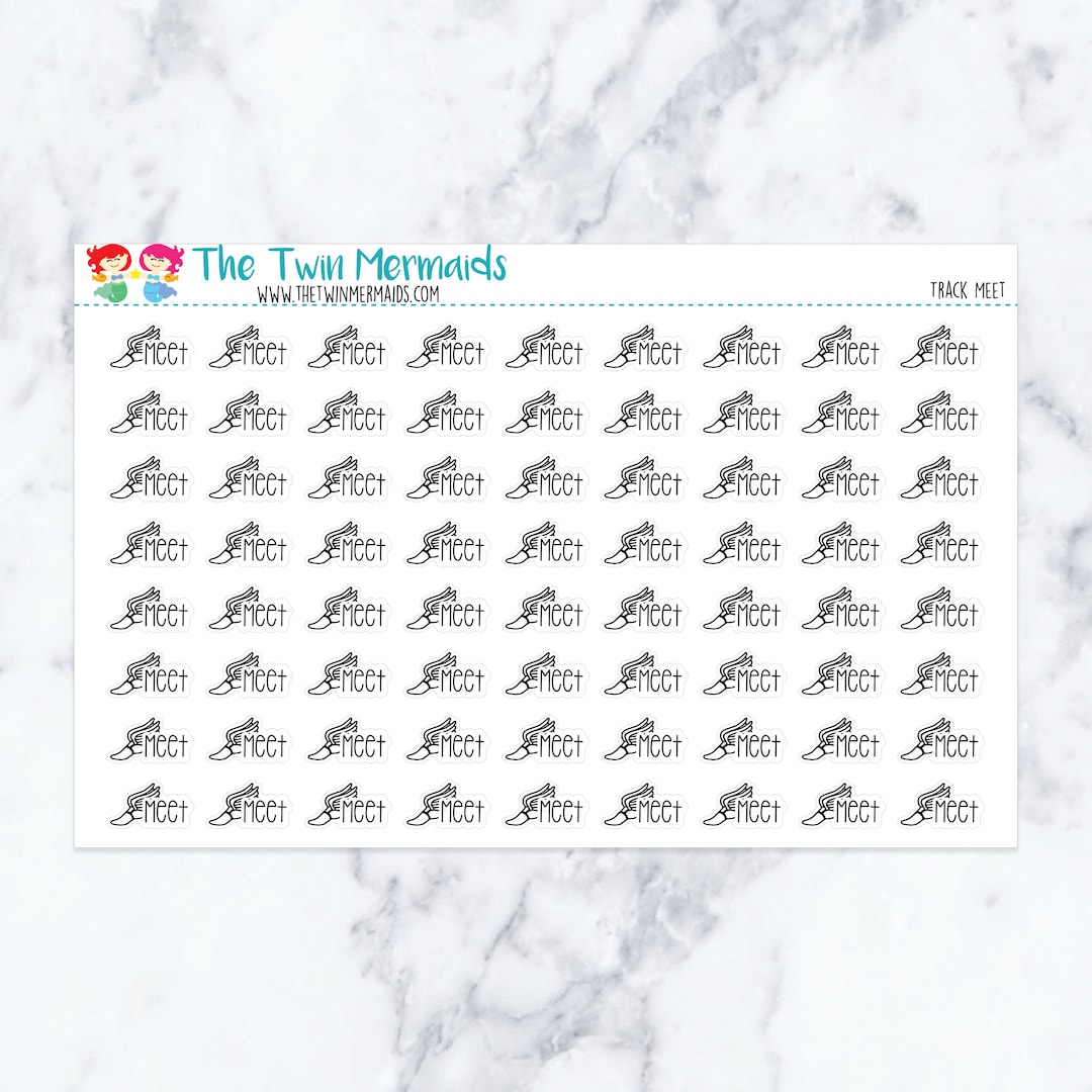 Track Meet Sticker Track Meet Planner Stickers - Etsy