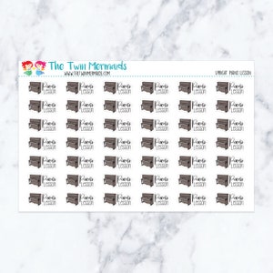 Upright Piano Lesson Planner Stickers
