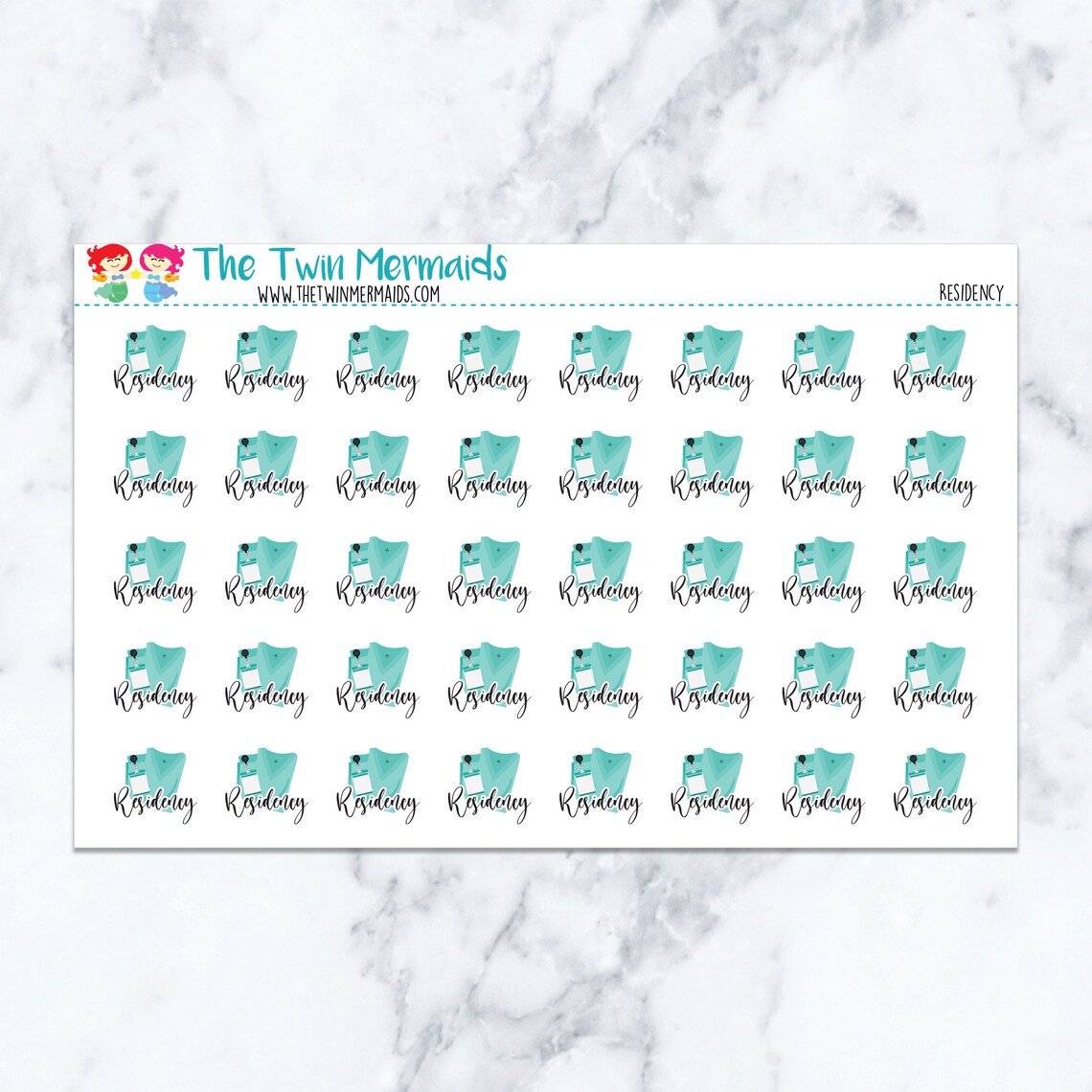Residency Planner Stickers - Etsy