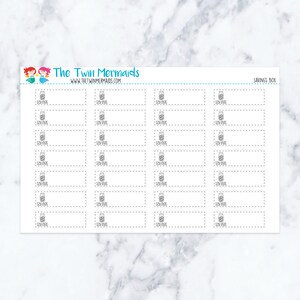 Savings Box Planner Stickers