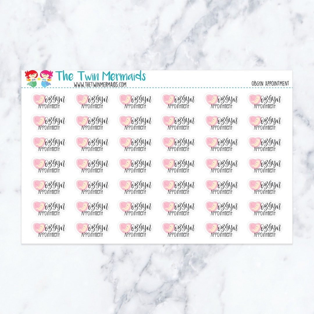 OBGYN Appointment Planner Stickers - Etsy
