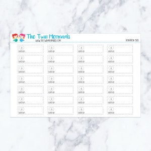 Donation Box Planner Stickers