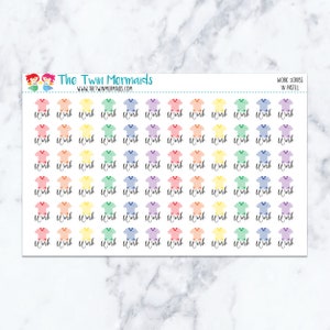 Work Scrubs in Pastel Planner Stickers
