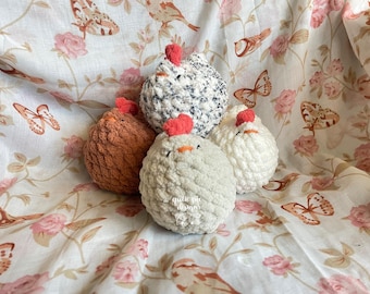 Mabel Chicken Plushie: Already Made Crochet Chicken