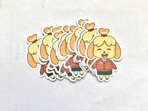 Cute Isabelle Animal Crossing Sticker Winter Animal Crossing