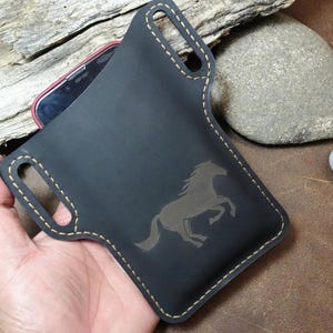 Lasergravure Lederen Taille Riemlus Mobiele Telefoon Bescherming Case Tas Holster Retro Universeel Ontwerp Mobiele Telefoon Case Heuptasje Portemonnee