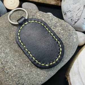 Handmade Leather key fob, cute car accessories for women, cute keychains for car keys, personalized car accessories for men, car key chain,
