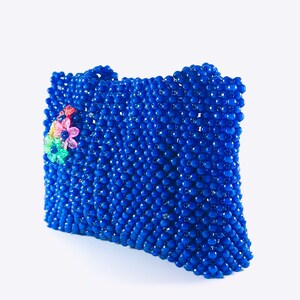 Perlentasche Unikat Design Bunte Damen Partytasche.