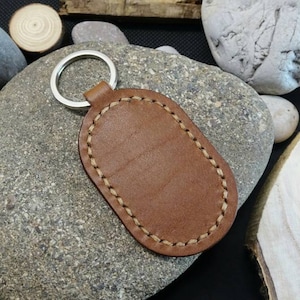 Handmade Leather key fob, cute car accessories for women, cute keychains for car keys, personalized car accessories for men, car key chain,