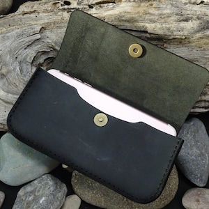 Custodia per cellulare in vera pelle di mucca da uomo Custodia per cellulare vintage con cintura portatile