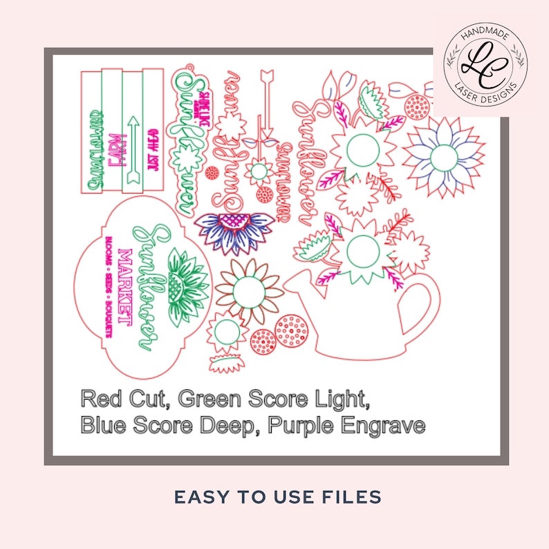Sunflower Tiered Tray Bundle SVG | Fall Summer Tiered Tray Decor Laser ...