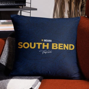 Almohada con el mapa del estadio Southbend