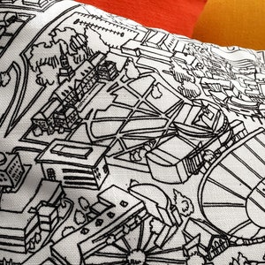 Cincinnati Campus Map Pillow