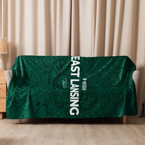 Couverture en sherpa du stade East Lansing !
