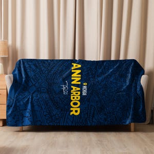 Couverture Ann Arbor Stadium en sherpa